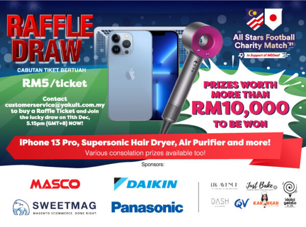 All Stars Charity Match Raffle Draw - Yakult Malaysia